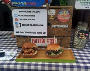 Samples at Chickpea & Olive in Brooklyn