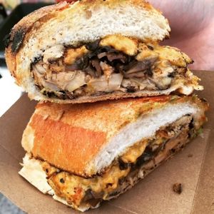 ChK'N Cheesesteak at Chickpea & Olive in Brooklyn