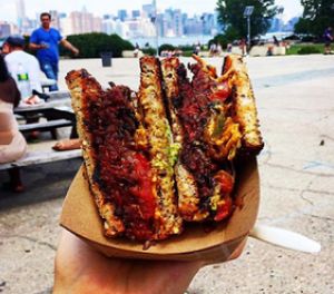 Phatty Melt at Chickpea & Olive in Brooklyn