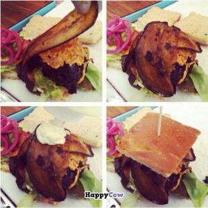 bacon ranch beet slider.

#phattybeetsliders at Chickpea & Olive in Brooklyn