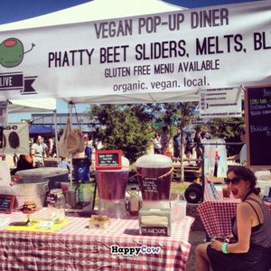 fun in the sun at Chickpea & Olive in Brooklyn