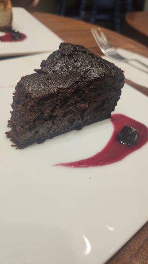 Vegan chocolate cake at HealthyTOKYO CBD Shop & Cafe - Shinjuku in Tokyo