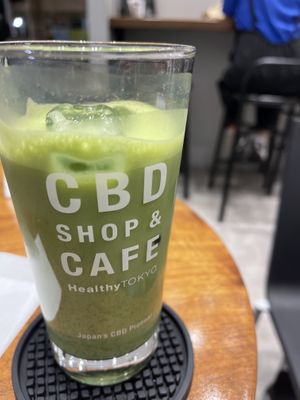 Soy Matcha Latte cold  at HealthyTOKYO CBD Shop & Cafe - Shinjuku in Tokyo