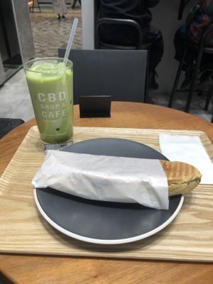 Sandwich with vegan cheese and spinach  at HealthyTOKYO CBD Shop & Cafe - Shinjuku in Tokyo