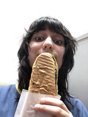 Sandwich with vegan cheese and spinach  at HealthyTOKYO CBD Shop & Cafe - Shinjuku in Tokyo