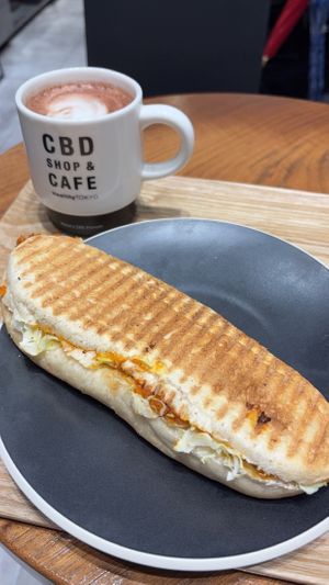 American panini and hot cocoa   at HealthyTOKYO CBD Shop & Cafe - Shinjuku in Tokyo
