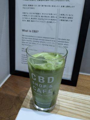 Iced Soy Matcha Latte at HealthyTOKYO CBD Shop & Cafe - Shinjuku in Tokyo