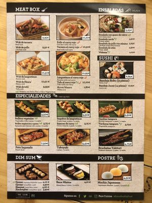 frontal de la carta  at Pure Cuisine   in Aldaia