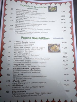  at Prince Pakistanisch Indisches Restaurant in Prerow