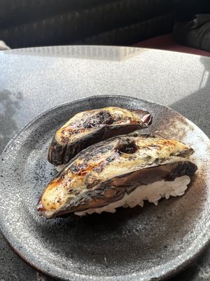 eggplant nigiri  at PLANTA Queen in Washington