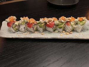 Rainbow roll  at PLANTA Queen in Washington
