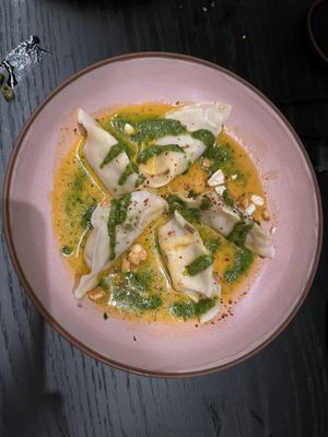 Corn dumplings  at PLANTA Queen in Washington