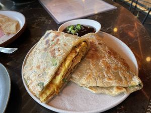 Scallion Just Egg egg wrap  at PLANTA Queen in Washington