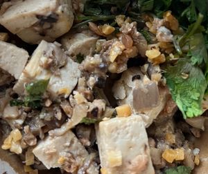 Thai Lettuce wraps without the lettuce, sauce or topping:( at PLANTA Queen in Washington