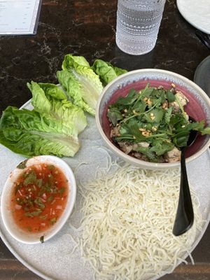 Lettuce wraps with tofu  at PLANTA Queen in Washington