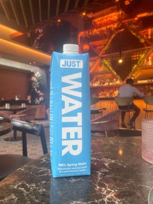 Boxed water   at PLANTA Queen in Washington