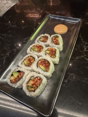 Spicy tuna roll  at PLANTA Queen in Washington