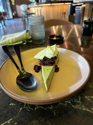 Matcha Cheesecake at PLANTA Queen in Washington
