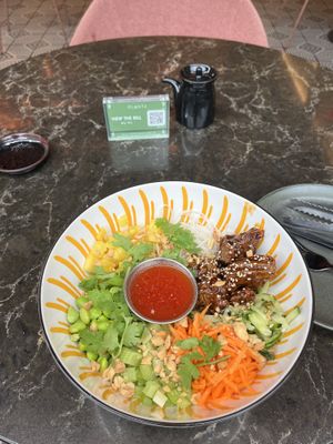 Springroll salad, great  at PLANTA Queen in Washington