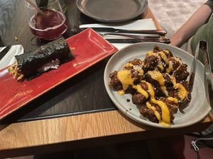 Crab roll and roasted cauliflower  at PLANTA Queen in Washington
