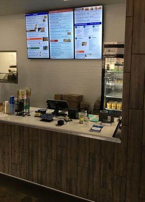 Ordering area at Pizza Karma in Apple Valley