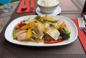Vegan Pad Krapao - Siam Cafe, Windermere  at Siam Cafe in Bowness-on-windermere
