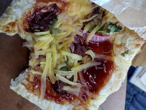 BBQ ck'n pie at Deliciously Vegan SF in San Francisco