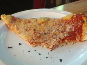 Vegan Margherita slice at Pizza Jerk - SW in Portland