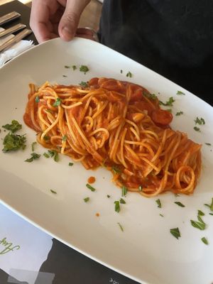 Pasta al arrabiata  at La Piccola Italia in Hamburg