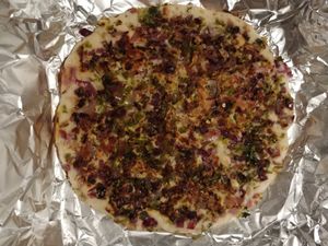 Chili and Onion Uthappam: Really spicy at Kesari in Plano