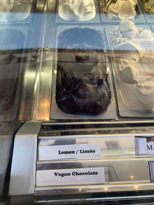 Chocolate ice cream    at Sa Gelateria - Alcudia in Mallorca