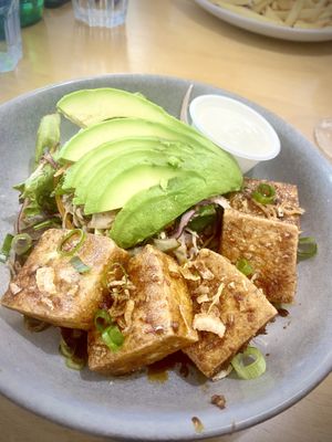 Salt and Pepper Tofu with Asian Slaw   at The Bank Cafe in Lismore