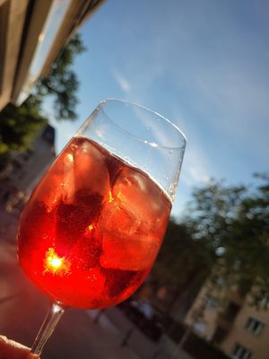 Campari spritz  at Grado Babo in Berlin