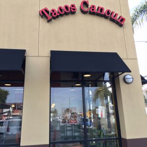 Store front at Tacos Cancun in Costa Mesa