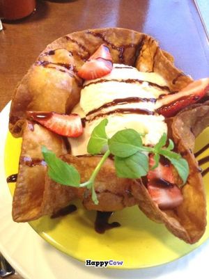 Vegan Deep Fried Ice Cream at Tacos Cancun in Costa Mesa