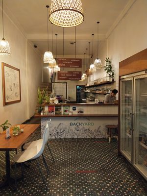 Inside at Backyard Coffee in Phnom Penh