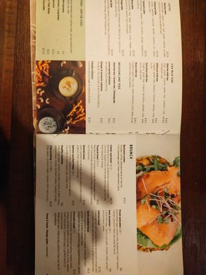 Menu at Backyard Coffee in Phnom Penh