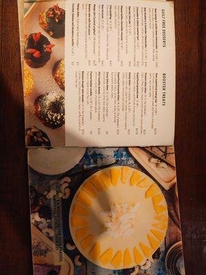 Menu at Backyard Coffee in Phnom Penh