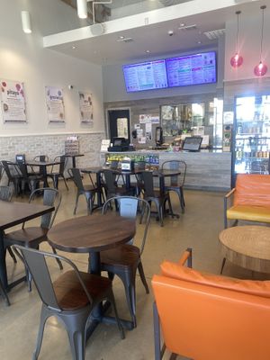 Spacious for a Smaller Place (Digital and Printed Menus)  at Vitality Bowls in Modesto
