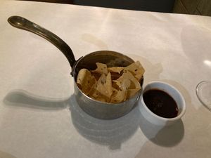 Papdam and tamarind at Chola in New York City