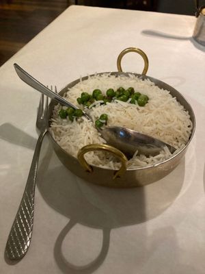 Basmati rice at Chola in New York City