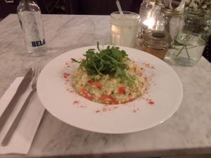 Risotto main dish at The Hive in West London