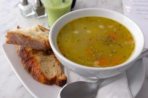 We enjoyed our soup. at The Hive in West London