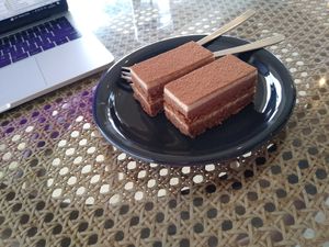 Tiramisú at Blue Point Falafel & Coffee in Yomitan