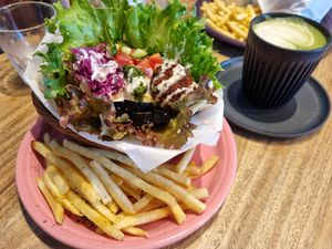 Pita falafel at Blue Point Falafel & Coffee in Yomitan