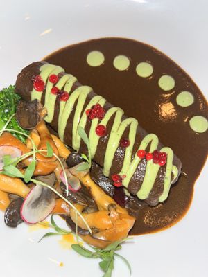 Black pearl "oyster" enchilada   at Third Kingdom in New York City