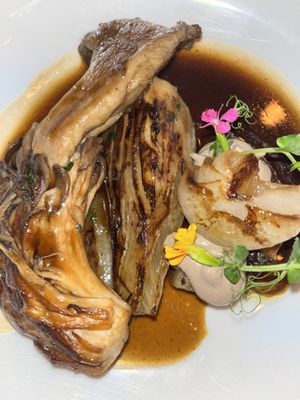 Blue oyster mushroom in peppercorn sauce   at Third Kingdom in New York City