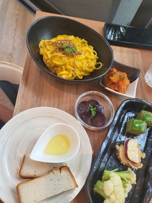 Pasta Set Menu at W Holistic Cafe in Osaka