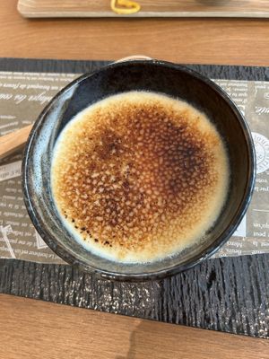 The best vegan crème brûlée   at W Holistic Cafe in Osaka
