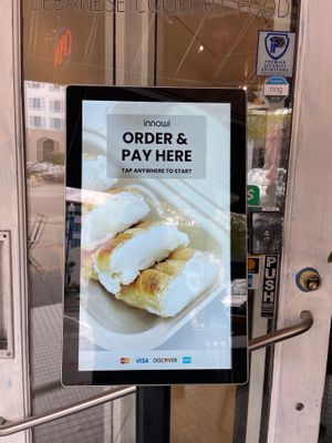 Touch screen ordering at Jood in San Carlos